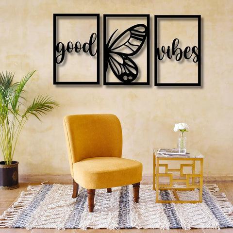 Butterfly Good Vibes Wall Art For Home Decor