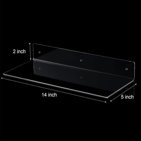 Acrylic Floating Shelf For Wall Decor Storage