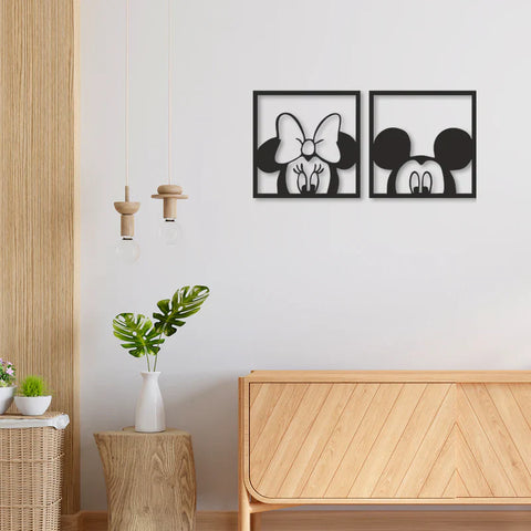 Wooden Mickey Mouse Wall Hanging