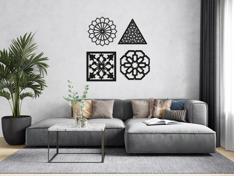 Home Decor Fractals Wood Wall Art
