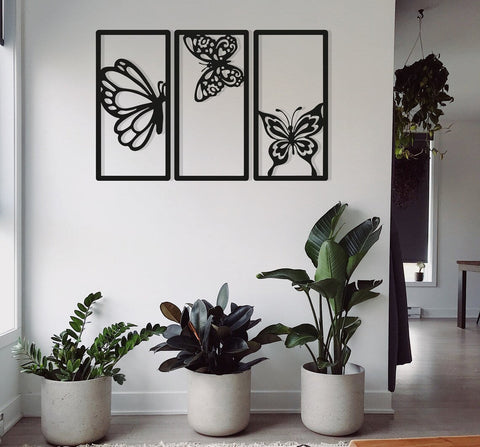 Butterfly Panel Wall Art For Home Decor