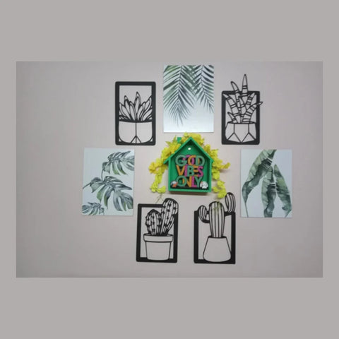 Cactus Plant Wall Art Set For decor