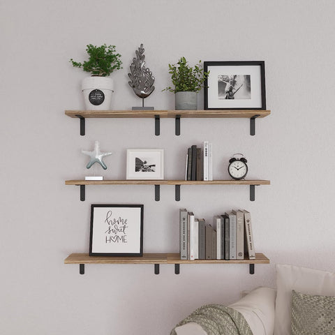 Wall Mounted Wooden Shelves for Home Decor