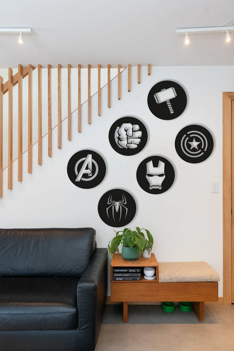 Home Decor Avenger Wood Wall Art Set