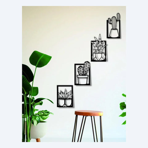 Cactus Plant Wall Art Set For decor