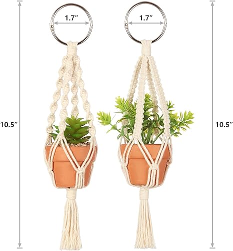 Mini Macrame Plant Hanger For Home Decor