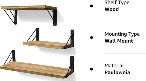 Wooden Wall Shelves for Wall Storage