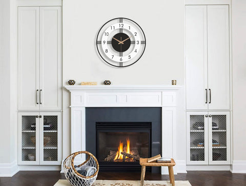 Black Silent Wall Clock | Minimalist Modern Design