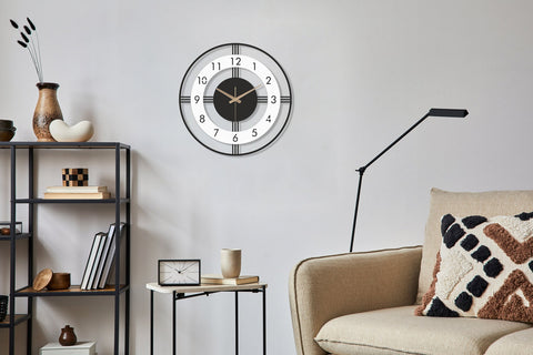 Black Silent Wall Clock | Minimalist Modern Design