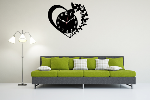 Butterfly Design Wall Clock