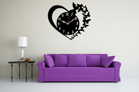 Butterfly Design Wall Clock