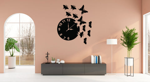 Butterfly Designer Wall Clock