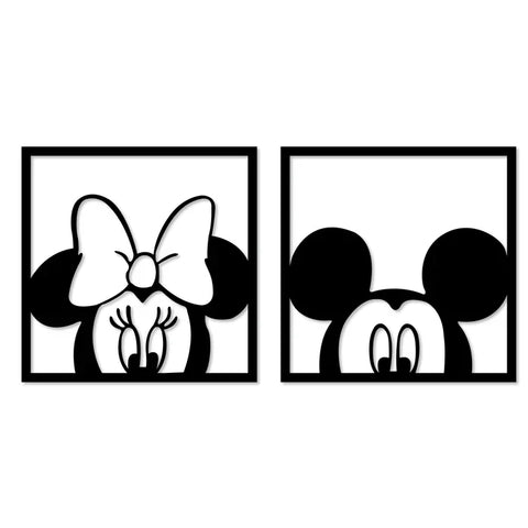 Wooden Mickey Mouse Wall Hanging