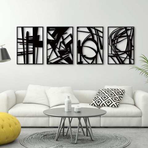 Abstract Wood Wall Art For Home Decor