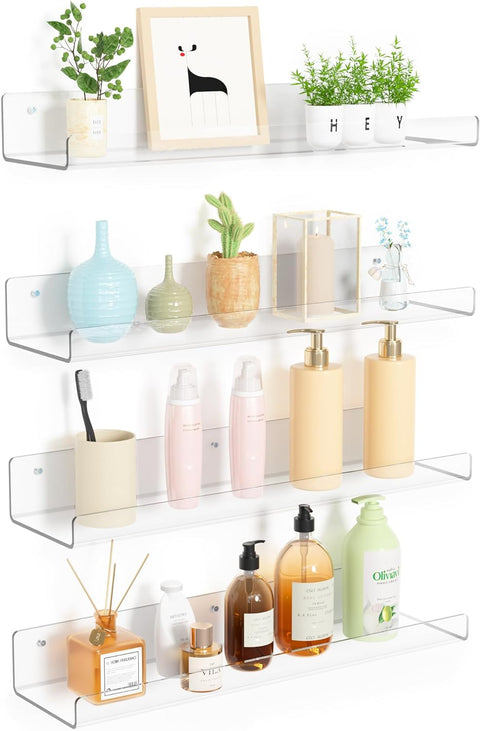 Acrylic Shelves For Wall Decor Storage