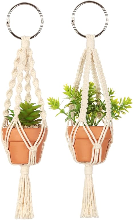 Mini Macrame Plant Hanger For Home Decor