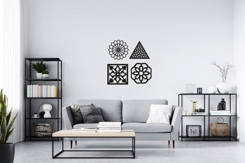 Home Decor Fractals Wood Wall Art