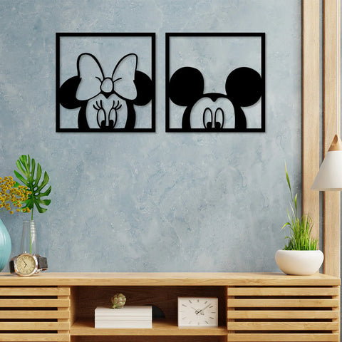 Wooden Mickey Mouse Wall Hanging