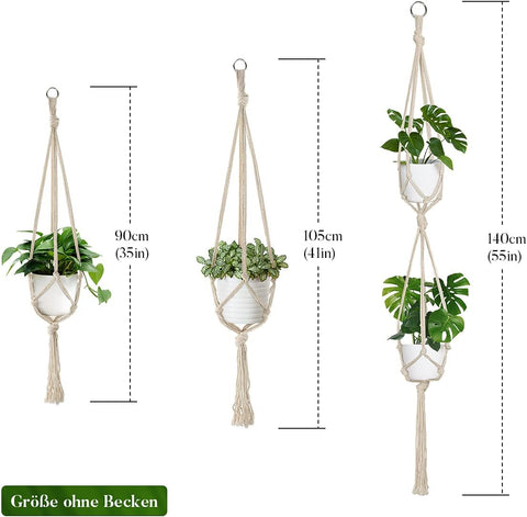 Macrame Plant Hanger For wall Hanging