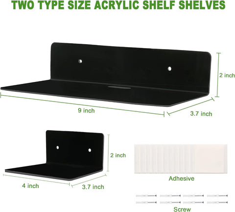 Acrylic Floating Shelves For Wall Decor