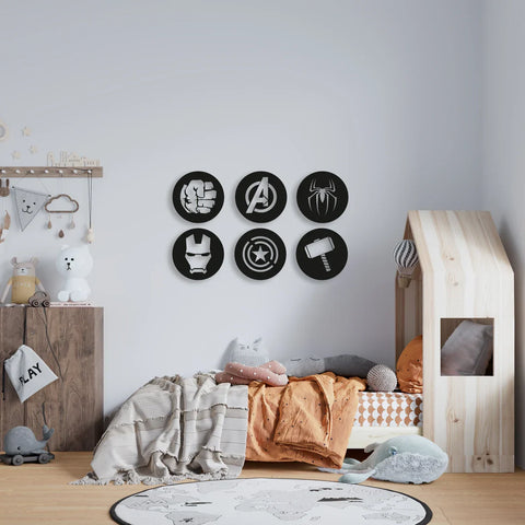 Home Decor Avenger Wood Wall Art Set