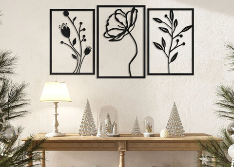 Flowers Wall Art Decor For Home Decoration