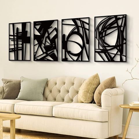 Abstract Wood Wall Art For Home Decor