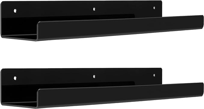 Lippan acrylic floating shelves