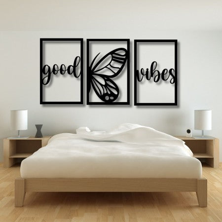 Butterfly Good Vibes Wall Art For Home Decor