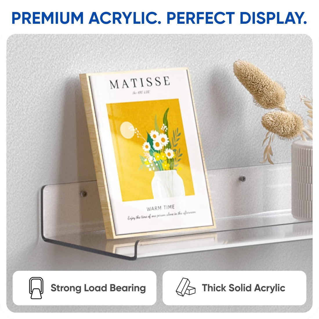 Acrylic shelf for display