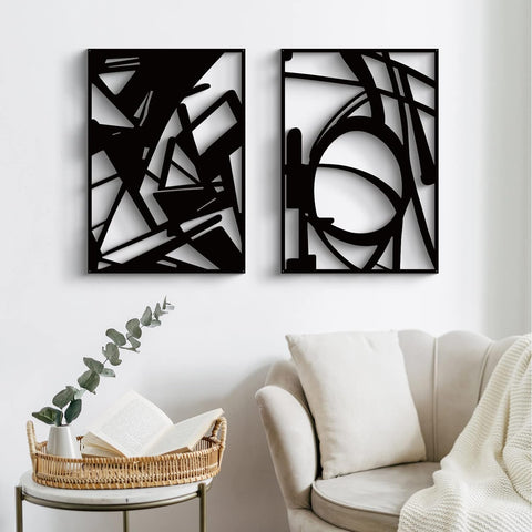 Abstract Wood Wall Art For Home Decor