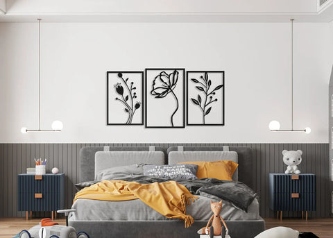 Flowers Wall Art Decor For Home Decoration