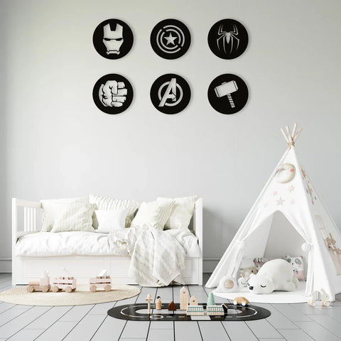 Home Decor Avenger Wood Wall Art Set