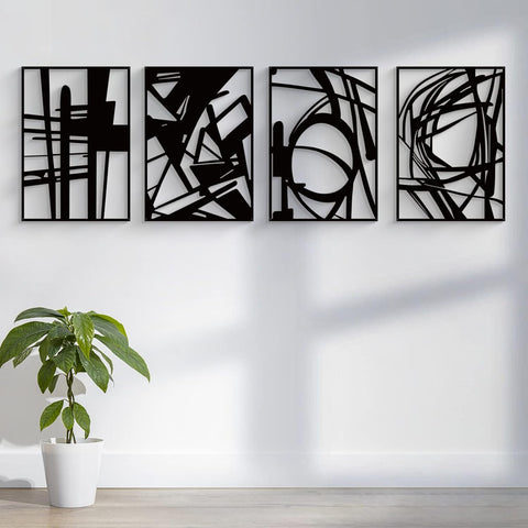 Abstract Wood Wall Art For Home Decor