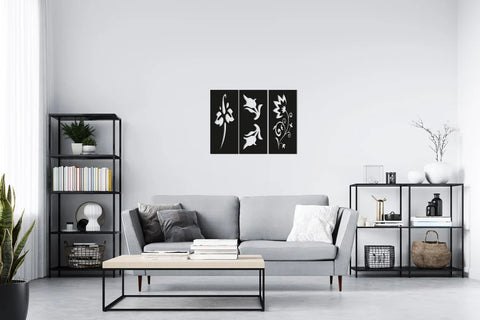 Flowers Wood Wall Art For Wall Decor