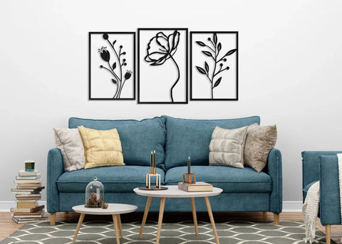 Flowers Wall Art Decor For Home Decoration