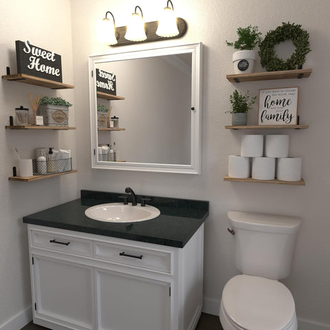 Wall Mounted Wooden Shelves for Home Decor
