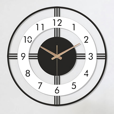 Wall Clock Black Silent Wall Clocks Battery Operated