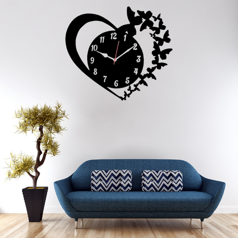 Butterfly Design Wall Clock