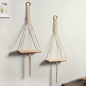 Home Decors Macrame Wall Hanging Shelf