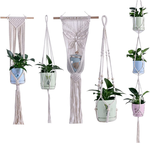 Macrame Plant Hanger For Wall Hanging